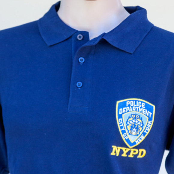 Blue NYPD Golf collared polo T-Shirt NWT - Picture 3 of 4